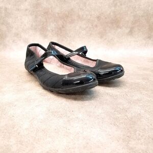 Olive & Edie Womens Morgan  Size 5 Black  Slip On Mary Jane Quilted Flats